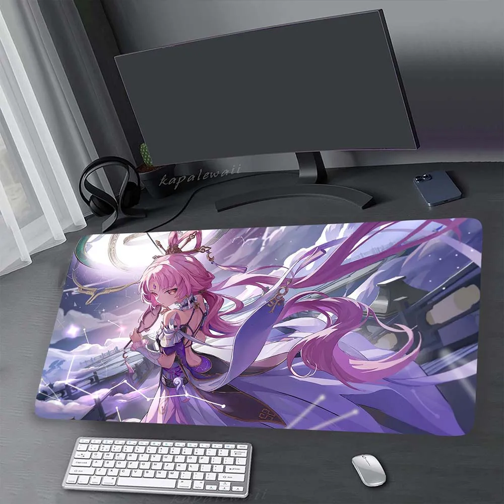 

XXL Mats Rubber Locked Edge Carpet Honkai Star Rail Mouse Pad Gaming Deskmat Pc Gamer Mat Keyboard Pad Large Mousepad Desk Pad