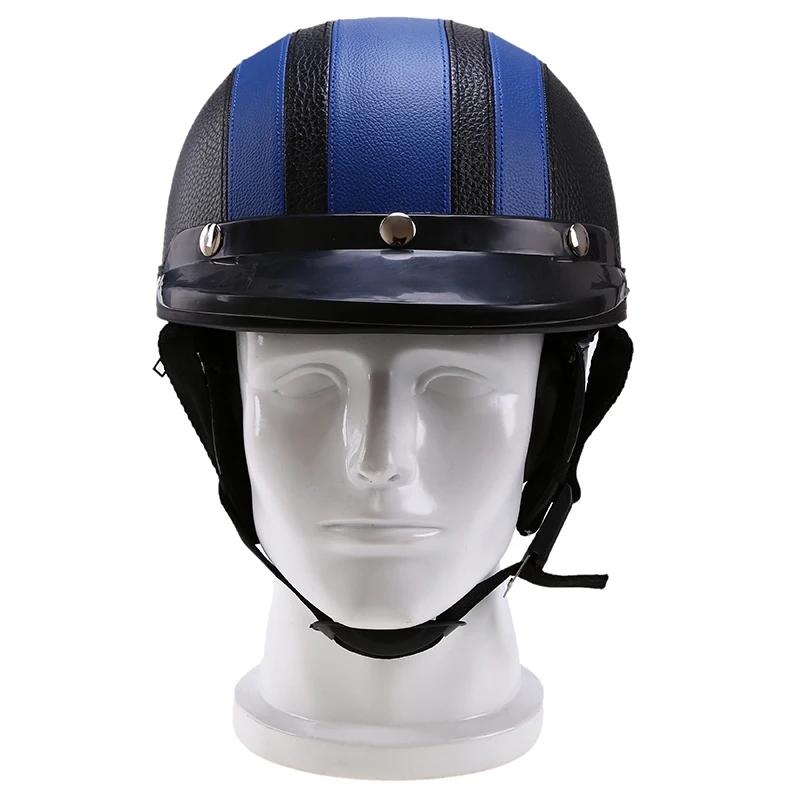 

POSSBAY Motorcycle Half Open Face Helmet Scooter Without Visor UV Goggles Capacete Casco Moto Retro Helmets Vintage For Kawasaki