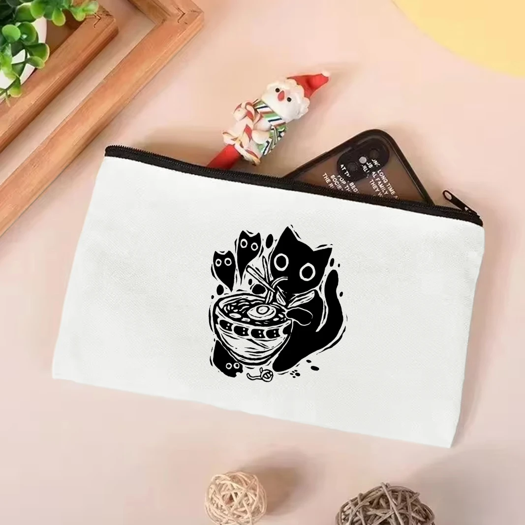 Cute Wacky Black Cats Canvas Tote Bag 16 S41adf12748c74d15a21f0137e78b0845O