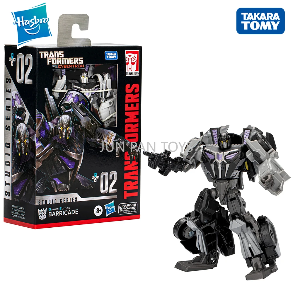 

Takara Tomy Hasbro Transformers Studio Series Deluxe 02 Gamer Edition War Cybertron Barricade Converting Action Figure Model Toy