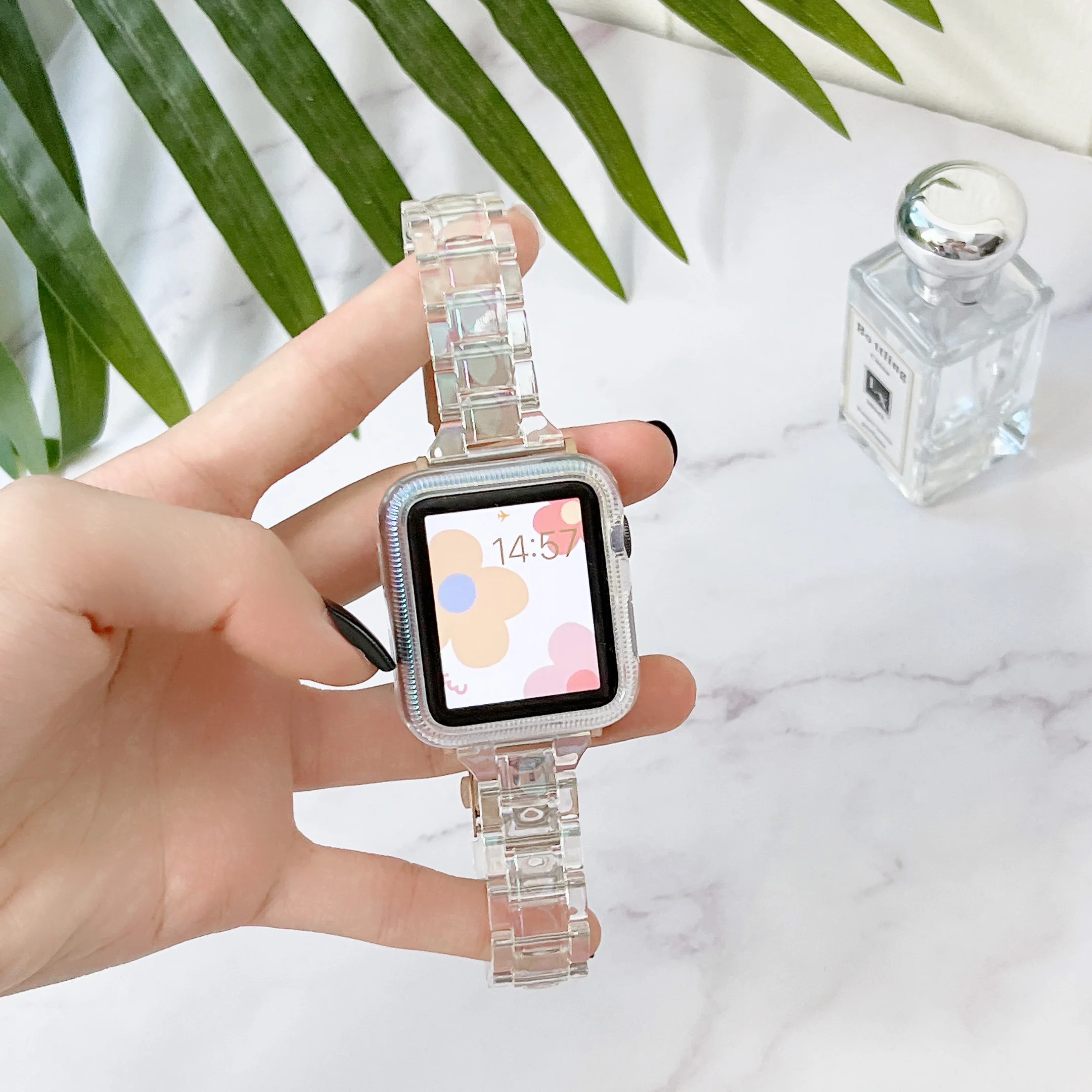 Transparent Band For Apple Watch Ultra Strap 8 7 6 5 4 3 Rainbow Laser Bracelet for iWatch Series 41mm 42mm 38mm 49mm 44 40 45mm
Transparent Band For Apple Watch Ultra Strap 8 7 6 5 4 3 Rainbow Laser Bracelet for iWatch Series 41mm 42mm 38mm 49mm 44 40 45mm
