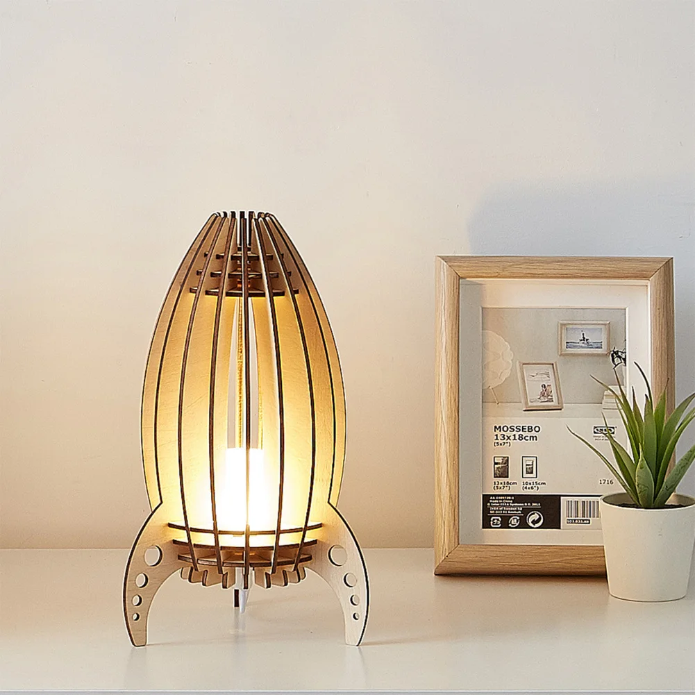 Bedside Rocket Table Lamp With Wood Lamp Shade Button Warm Light USB Charging Table Lamp For Living Room Bedroom
Bedside Rocket Table Lamp With Wood Lamp Shade Button Warm Light USB Charging Table Lamp For Living Room Bedroom