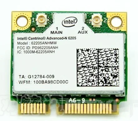 New For Intel Dual Band Advanced-N 6205 62205ANHMW 6205AGN Wifi Half Mini PCI-E Card 300Mbps 2.4G/5GHz 802.11a/b/g/n
New For Intel Dual Band Advanced-N 6205 62205ANHMW 6205AGN Wifi Half Mini PCI-E Card 300Mbps 2.4G/5GHz 802.11a/b/g/n