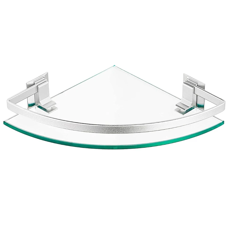 1 PCS Bathroom Glass Corner Shelf Glass Tempered Glass Shelf With Rail For Bathroom Organisation And Storage
1 PCS Bathroom Glass Corner Shelf Glass Tempered Glass Shelf With Rail For Bathroom Organisation And Storage