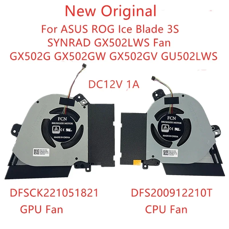 Новый оригинальный ноутбук охлаждающий вентилятор для ASUS ROG Ice Blade 3S SYNRAD GX502LWS Fan GX502GG X502GW GX502GV GU502LWS DFS200912210T 12 В
Новый оригинальный ноутбук охлаждающий вентилятор для ASUS ROG Ice Blade 3S SYNRAD GX502LWS Fan GX502GG X502GW GX502GV GU502LWS DFS200912210T 12 В