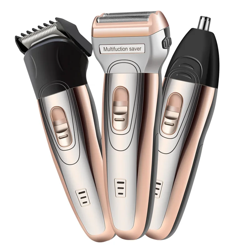 3 in 1 Multifunction Reciprocating Double Cutter Head Electric Shaver Nose Hair Trimmer Hair Cutting Machine Barber Trimmer
3 in 1 Multifunction Reciprocating Double Cutter Head Electric Shaver Nose Hair Trimmer Hair Cutting Machine Barber Trimmer