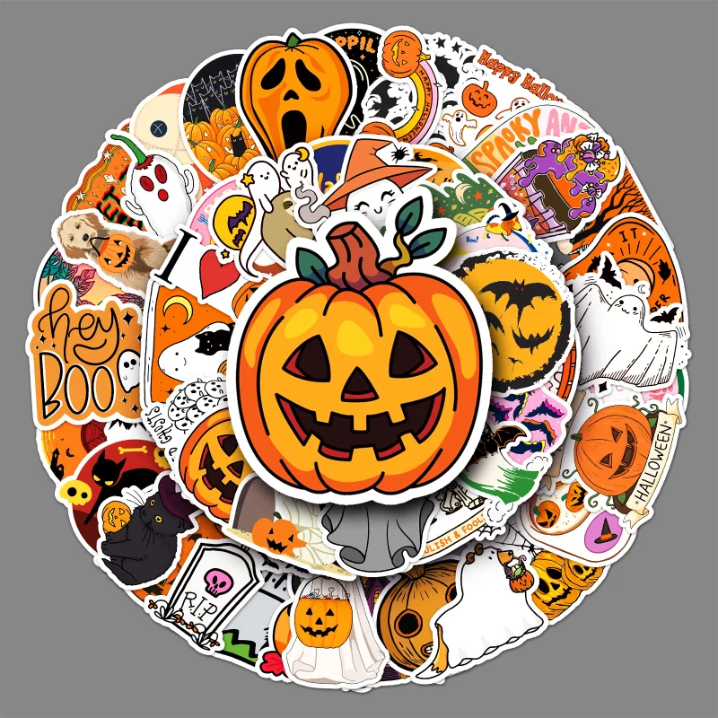 50 pc Halloween Graffiti Sticker Ghost Pumpkin Man Funny Stickers for DIY Sticker on Travel Case Laptop Skateboard Guitar Fridge
50 pc Halloween Graffiti Sticker Ghost Pumpkin Man Funny Stickers for DIY Sticker on Travel Case Laptop Skateboard Guitar Fridge