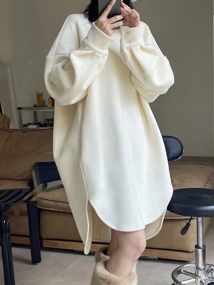 Loose Lamb Hair Mid length Guards Dress Women's Autumn/Winter Thickened Dress evening dresses LOOSE
Loose Lamb Hair Mid length Guards Dress Women's Autumn/Winter Thickened Dress evening dresses LOOSE