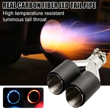 Red LED Lighted Exhaust Pipe Tip Carbon Fiber Dual Exhaust Muffler Tip Stainelss Steel Tailpipe Car Styling Decoration Universal
Red LED Lighted Exhaust Pipe Tip Carbon Fiber Dual Exhaust Muffler Tip Stainelss Steel Tailpipe Car Styling Decoration Universal