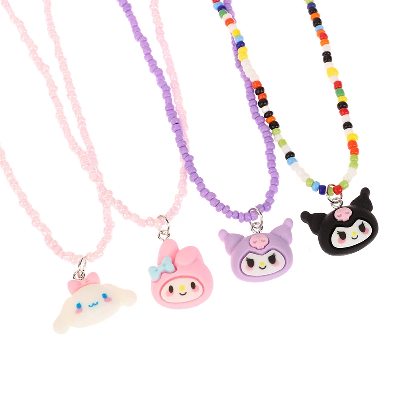 Sanrio ожерелье, подвеска, милая мультяшная Смола Kuromi Cinnamoroll Melody похобойка, ожерелье в подарок
Sanrio ожерелье, подвеска, милая мультяшная Смола Kuromi Cinnamoroll Melody похобойка, ожерелье в подарок