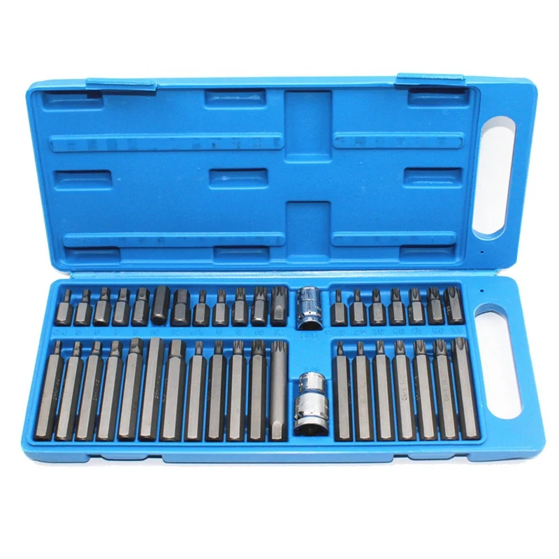 40 Pieces Star Spline Hex Socket Bit Set Tool Kit Precision Screwdriver Bit Garage Tool Equipment For Car Auto Repair
40 Pieces Star Spline Hex Socket Bit Set Tool Kit Precision Screwdriver Bit Garage Tool Equipment For Car Auto Repair