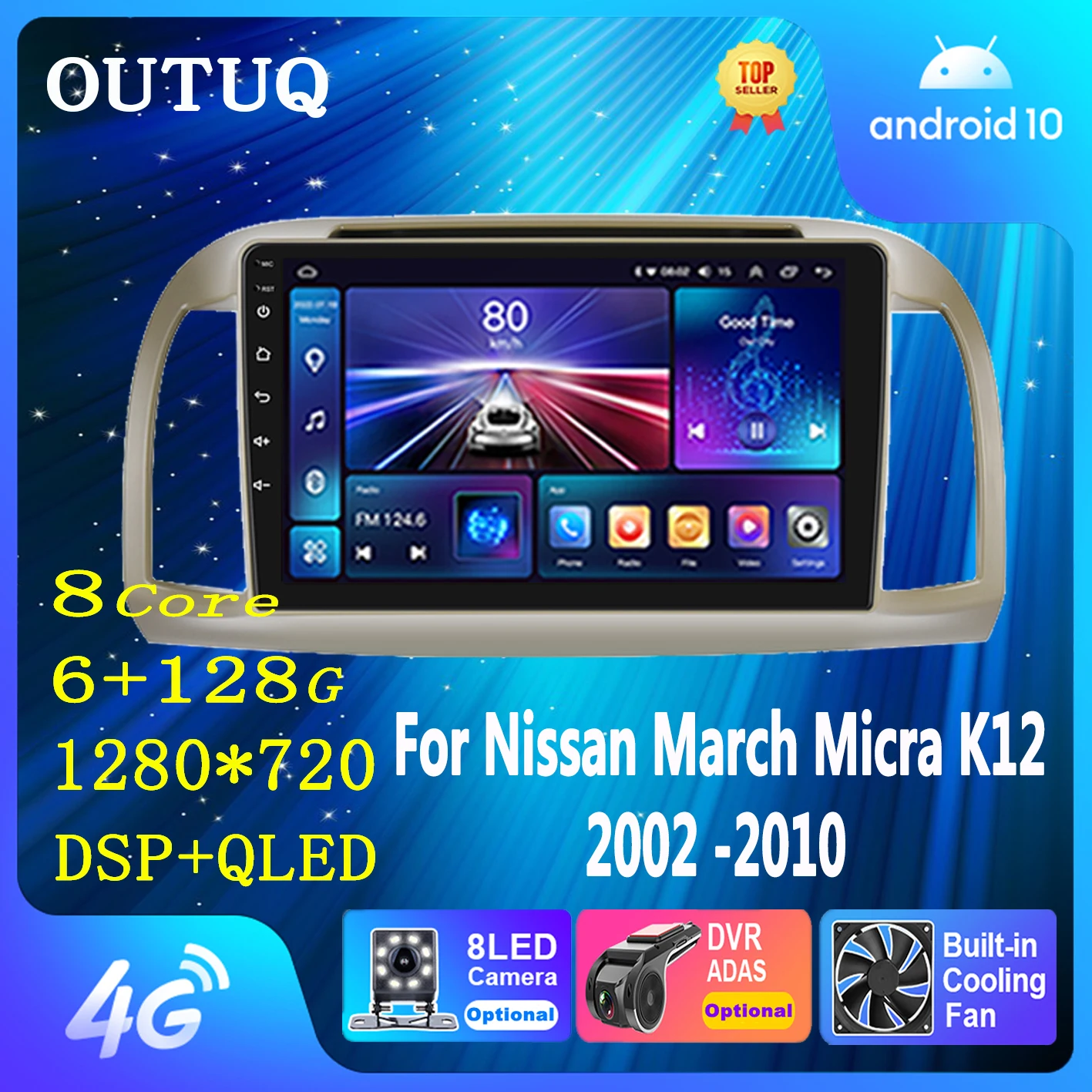 Car Multimedia Player for Nissan March Micra K12 2002 2003-2010 Auto Radio Video Player Navigation Touchscreen Carplay
Car Multimedia Player for Nissan March Micra K12 2002 2003-2010 Auto Radio Video Player Navigation Touchscreen Carplay