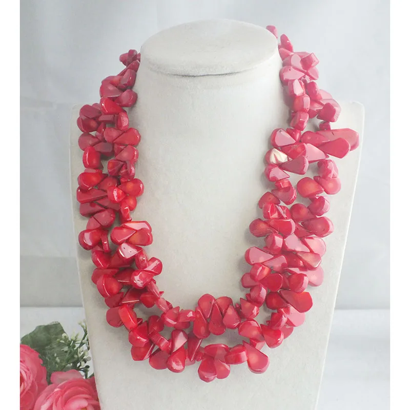 Delicate coral necklace Red Coral beads Jewelry Necklace For Nigerian African Wedding 20"
Delicate coral necklace Red Coral beads Jewelry Necklace For Nigerian African Wedding 20"