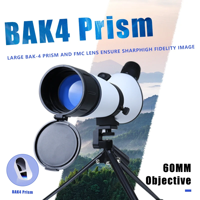TOPOPTICAL 20-60x60 Professional Spotting Scope FMC Coating and High Definition Monocular Telescope for Bird Watching Camping
TOPOPTICAL 20-60x60 Professional Spotting Scope FMC Coating and High Definition Monocular Telescope for Bird Watching Camping