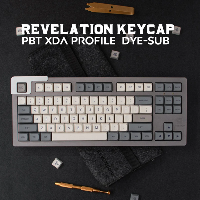 

GMK Revelation 133 Keys PBT Keycaps DYE-Sub XDA Profile Keycap English Personality For Mechanical Keyboard 108/104/87/84/68