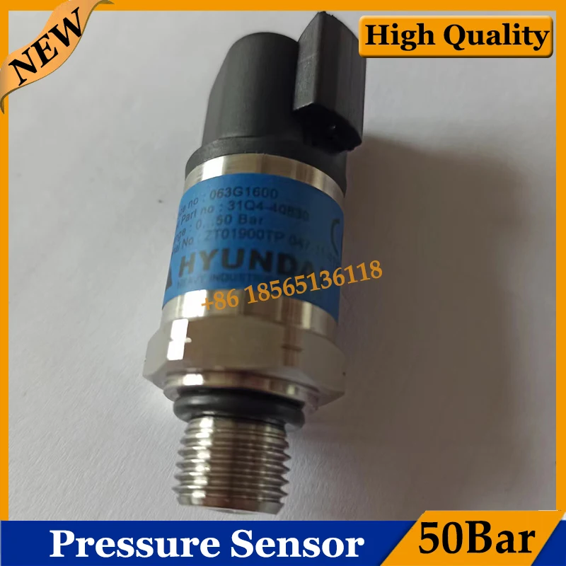 31Q4-40830 R210-3 R210-5 R210-7 R210-9 Excavator Pressure Sensor Switch 50bar for Hyundai Spare Parts
31Q4-40830 R210-3 R210-5 R210-7 R210-9 Excavator Pressure Sensor Switch 50bar for Hyundai Spare Parts
