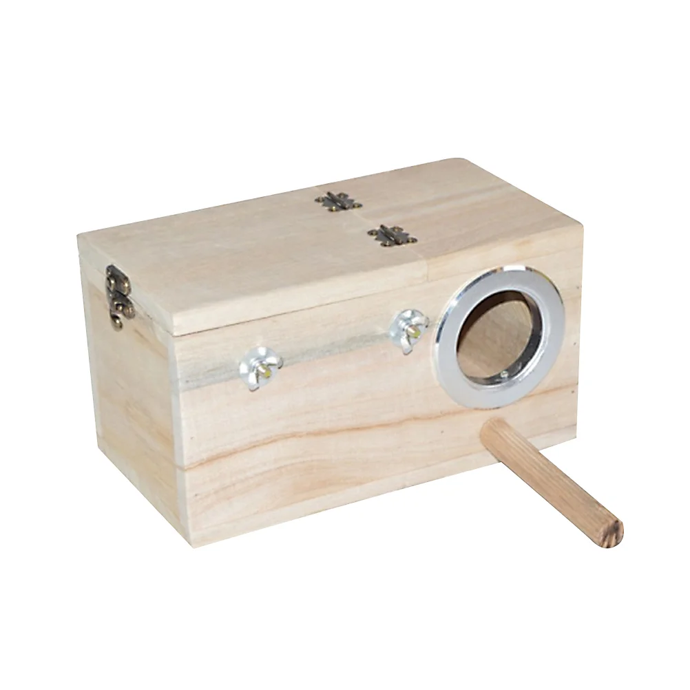 Bird Parrot Holder Wooden Bird Nesting Organizer Clear View Window Bird House Middle Size Random Left or Right Openings
Bird Parrot Holder Wooden Bird Nesting Organizer Clear View Window Bird House Middle Size Random Left or Right Openings