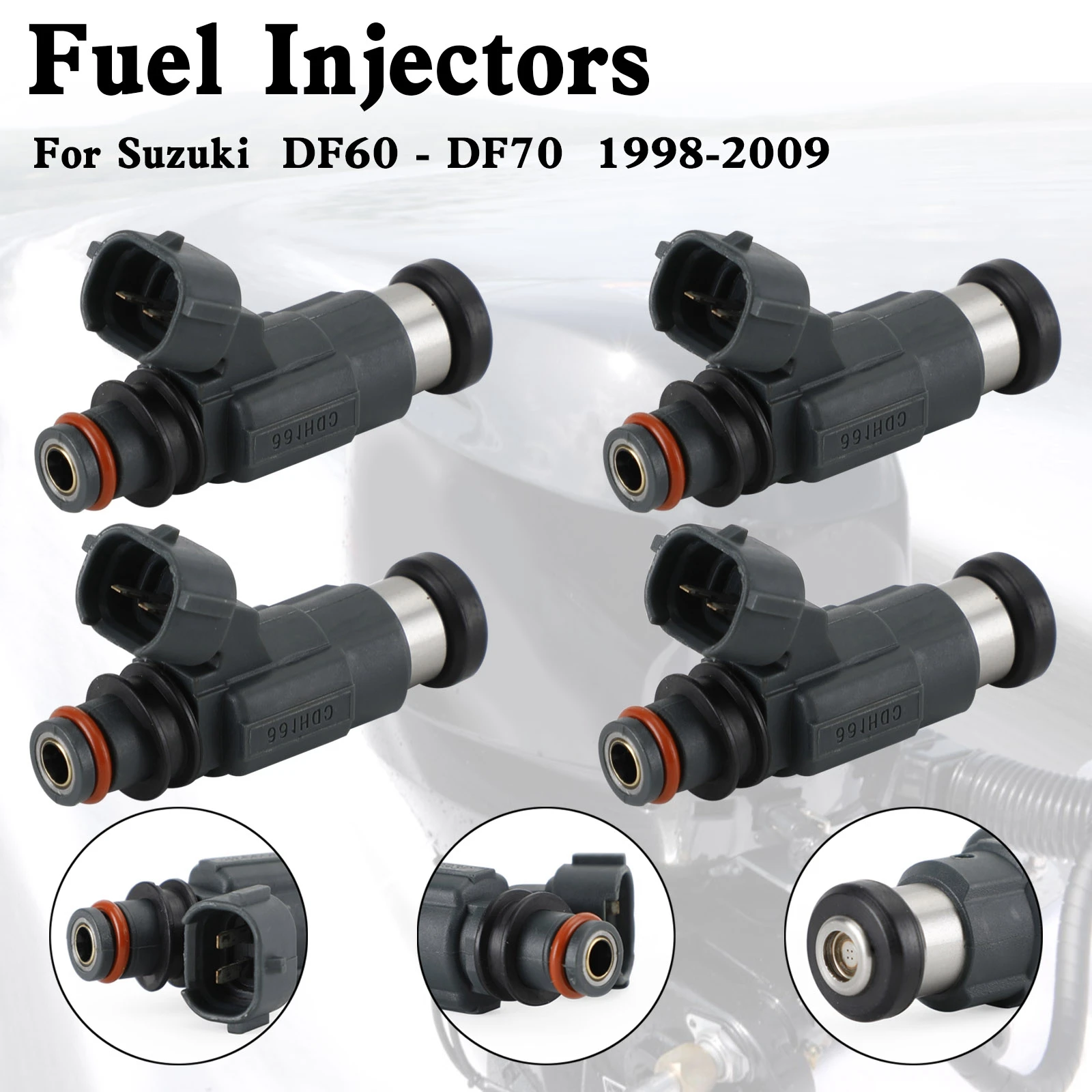 Artudatech 4 шт. 15710-66D00 топливный инжектор CDH166 для Suzuki DF60-DF70 1998-2009 
Artudatech 4 шт. 15710-66D00 топливный инжектор CDH166 для Suzuki DF60-DF70 1998-2009