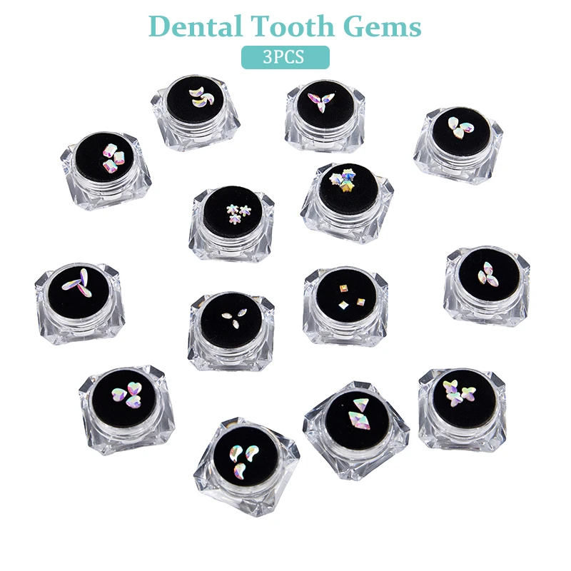 3pcs/box Dental Tooth Gems Crystal Diamond Ornament Color Teeth Jewelry Denture Acrylic As Teeth Decoration
3pcs/box Dental Tooth Gems Crystal Diamond Ornament Color Teeth Jewelry Denture Acrylic As Teeth Decoration