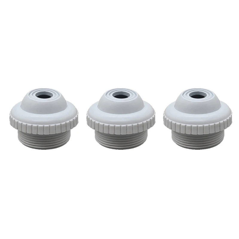 

3X Swimming Pool Return Jet Fitting Massage Nozzle Inlet Outlet Bath Tub Nozzle With Adjustable Jet Eyeball Pool Tool