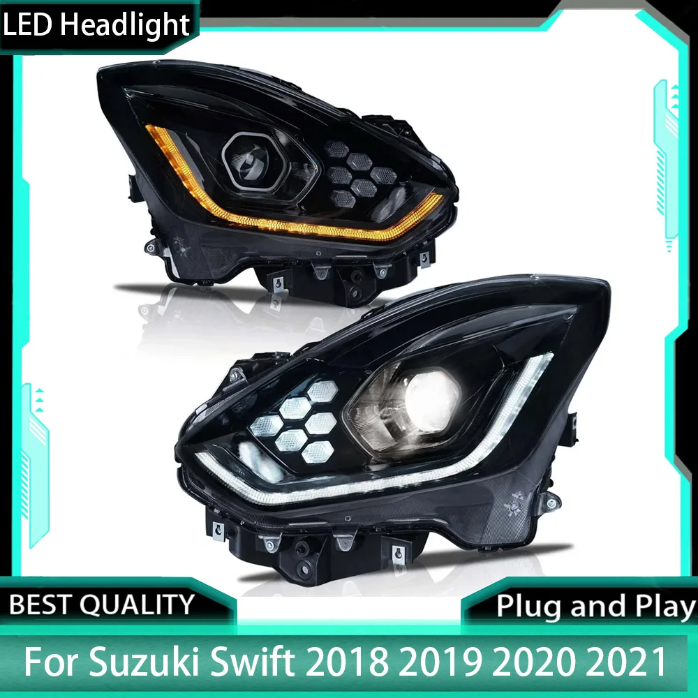 

Headlights For Suzuki Swift 2018 2019 2020 2021 Swift Headlights Modified Front Led DRL Signal Lights Auto Accessories
