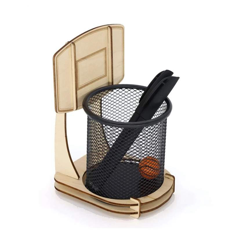 Pen Pencil Holder, Handmade Wooden Basketball Stand Pencil Organizer, Metal Mesh Pencil Cup
Pen Pencil Holder, Handmade Wooden Basketball Stand Pencil Organizer, Metal Mesh Pencil Cup