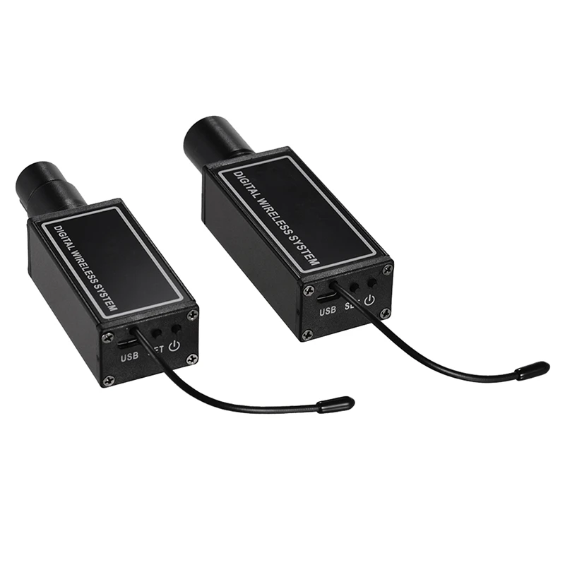 Профессиональная цифровая беспроводная микрофонная система, пластиковый беспроводной передатчик для микрофона с фотоприемником, черный цвет 
Профессиональная цифровая беспроводная микрофонная система, пластиковый беспроводной передатчик для микрофона с фотоприемником, черный цвет