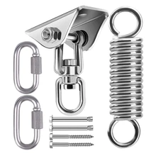 Ceiling Hook Hanging Chair Swing Spring 360° Rotatable Ceiling Bracket 450KG Swing Suspension Hook Punching Bag Yoga,Etc
Ceiling Hook Hanging Chair Swing Spring 360° Rotatable Ceiling Bracket 450KG Swing Suspension Hook Punching Bag Yoga,Etc