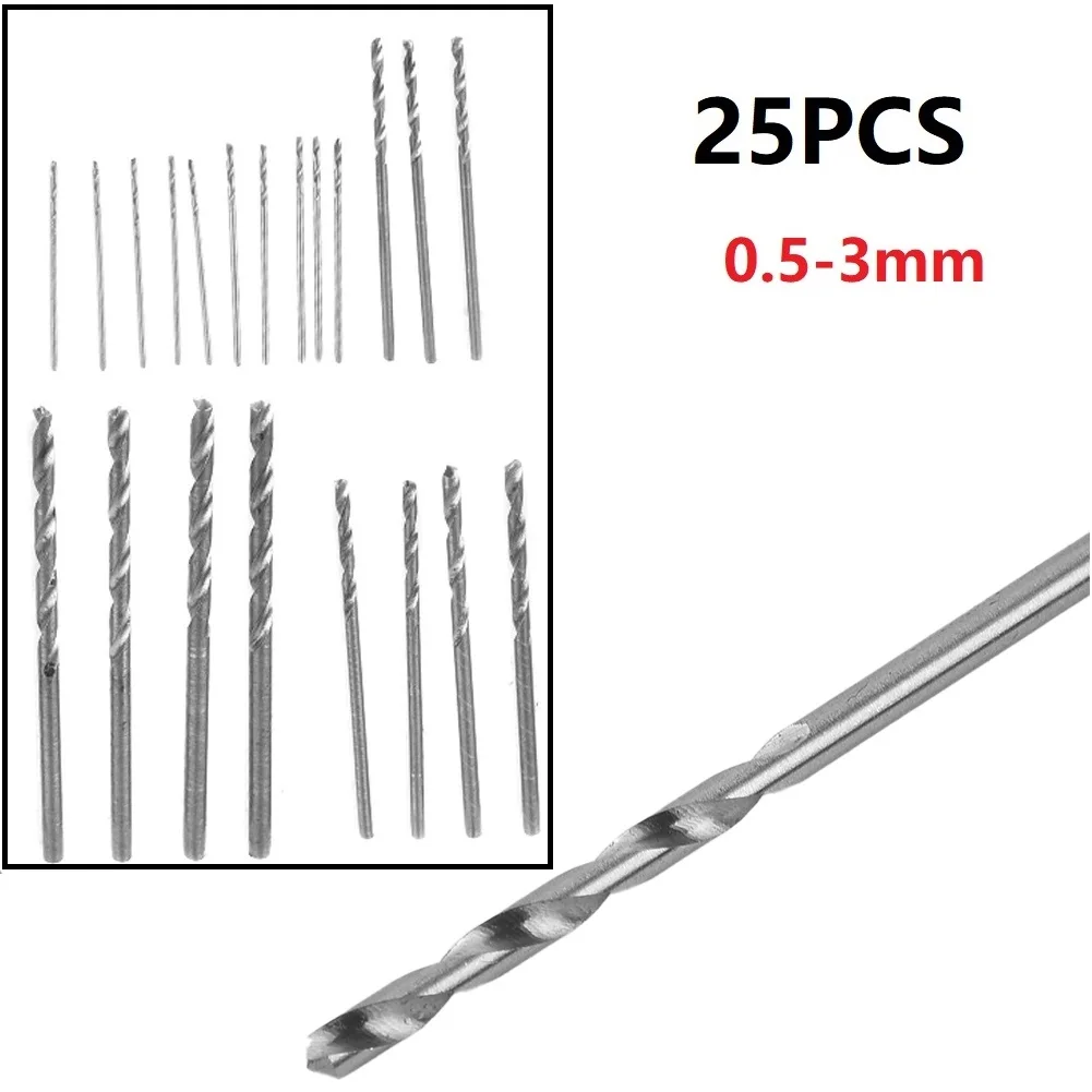 Tool Part Drill Bit Plastic 0.5mm-3mm HSS Micro Mini Spiral For Pcb Crafts Jewelry Making Low Cutting Resistance
Tool Part Drill Bit Plastic 0.5mm-3mm HSS Micro Mini Spiral For Pcb Crafts Jewelry Making Low Cutting Resistance