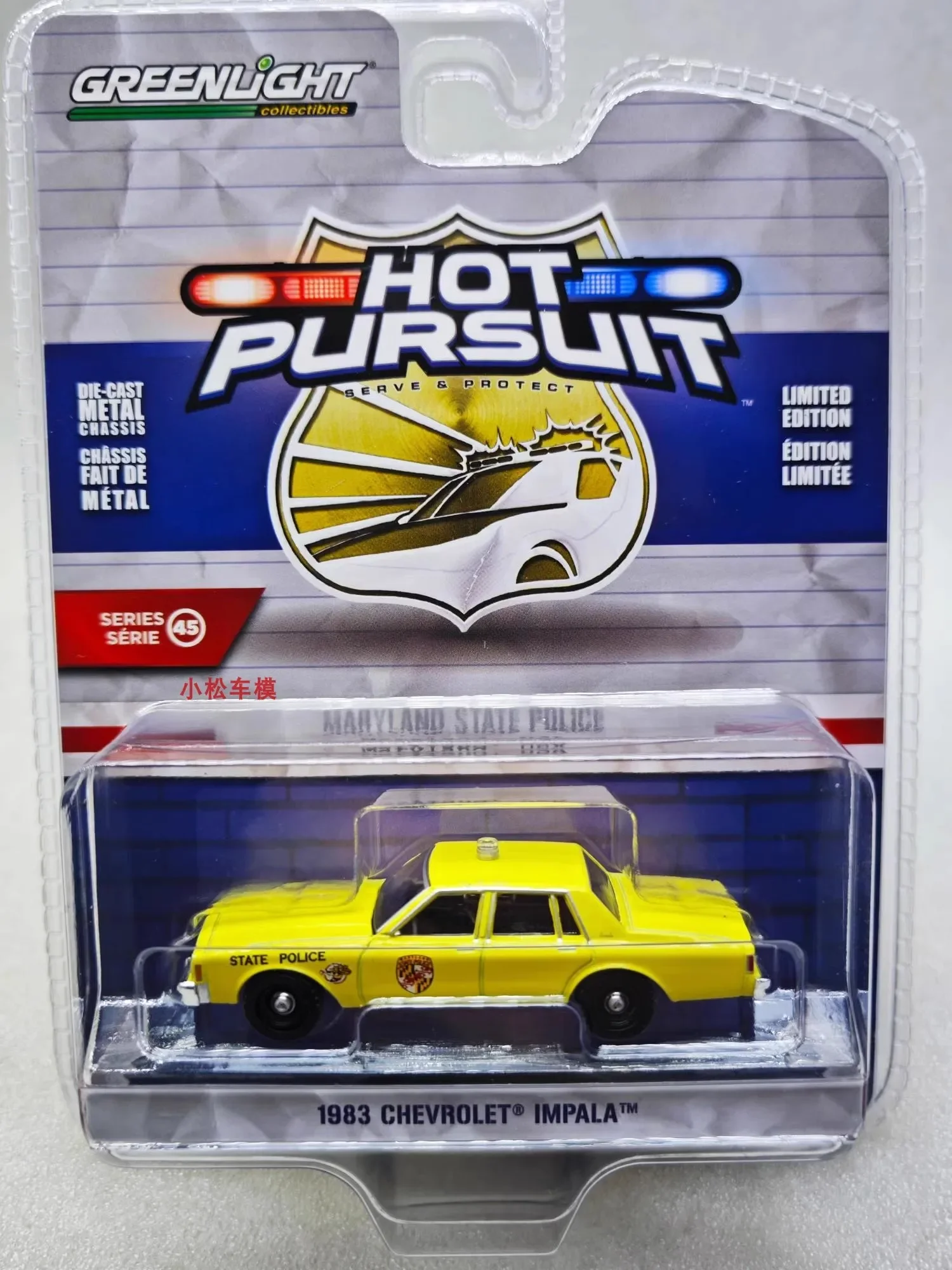 1:64 1983 Chevrolet Impala Maryland полицейский автомобиль литый под давлением металлический сплав Модель автомобиля игрушки для подарка коллекция W1186
1:64 1983 Chevrolet Impala Maryland полицейский автомобиль литый под давлением металлический сплав Модель автомобиля игрушки для подарка коллекция W1186