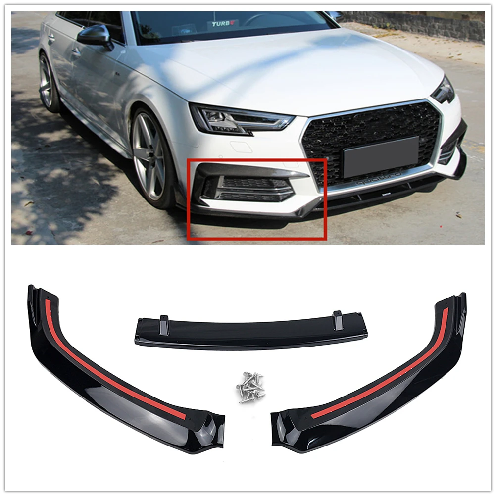 For Audi A4 B9 S4 Sedan 2017 2018 2019 Sport Model 4-Door Front Bumper Spoiler Lip Gloss Black/Carbon Fiber Look Splitter Blade
For Audi A4 B9 S4 Sedan 2017 2018 2019 Sport Model 4-Door Front Bumper Spoiler Lip Gloss Black/Carbon Fiber Look Splitter Blade
