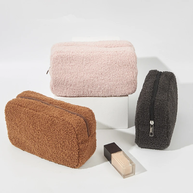 Solid Color Teddy Fleece Comestic Bags Travel Toiletry Bag Organizer Pouch Portable Bath Wash Bag Beauty Pouch 2024
Solid Color Teddy Fleece Comestic Bags Travel Toiletry Bag Organizer Pouch Portable Bath Wash Bag Beauty Pouch 2024