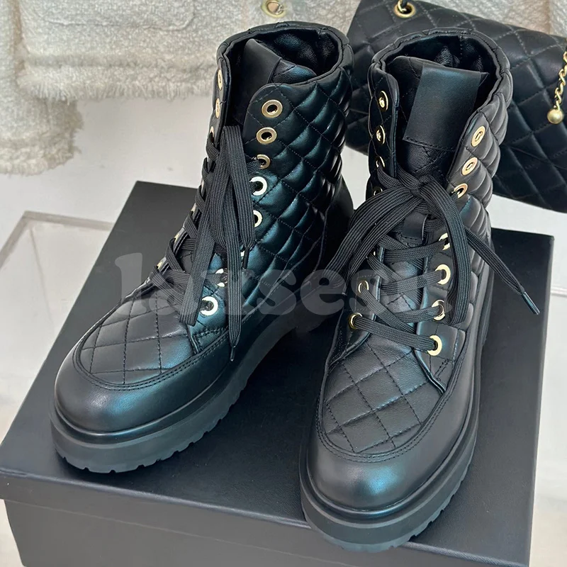 Women Lace-Up Ankle Boots Spring Autumn New Real Leather Upper Round Head Solid Color Short Boots Concise Versatile Female Shoes
Women Lace-Up Ankle Boots Spring Autumn New Real Leather Upper Round Head Solid Color Short Boots Concise Versatile Female Shoes