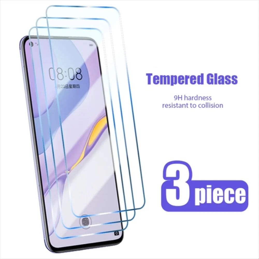 

3Pcs Protective Glass for Huawei P40 P30 P20 Lite Pro P10 P9 P8 Lite 2017 Screen Protector for Huawei Nova 8 7 6 7i 5T SE glass