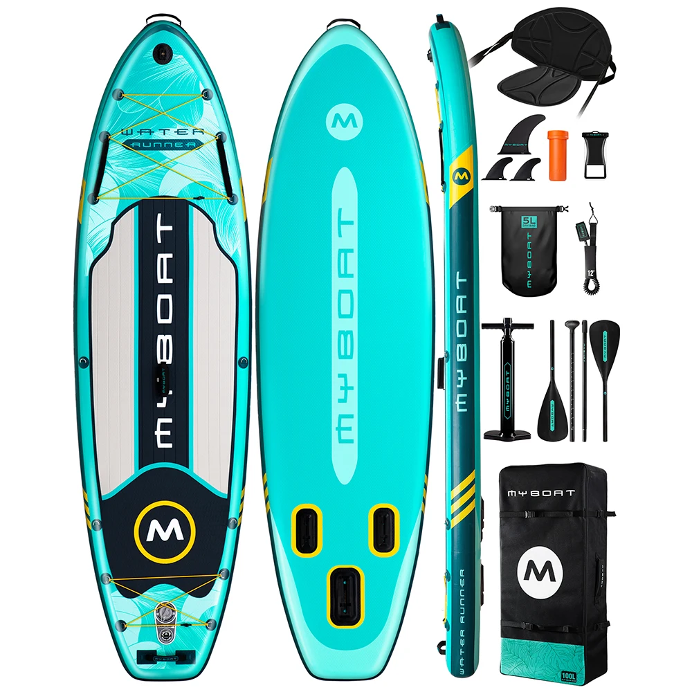 

Myboat Stand Up Paddle Board 10'6''x35''x6'' Extra Wide Adult Standing Style Aquatic Fishing With Accessories SUP 2024 New