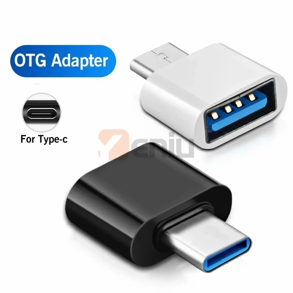 

100pcs Type C to USB Adapter OTG Converter For Xiaomi Samsung Huawei Android Phones Mini Type-C USB-C to USB2.0 Data Connectors