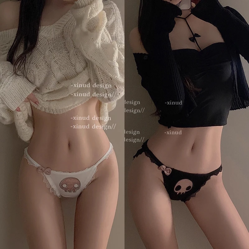 Kuromi Kawaii Demon Sexy Triangle Underwear Lace Bow Underwear Cartoon Anime Breathable Fashion Comfortable Soft Halloween Gift
Kuromi Kawaii Demon Sexy Triangle Underwear Lace Bow Underwear Cartoon Anime Breathable Fashion Comfortable Soft Halloween Gift