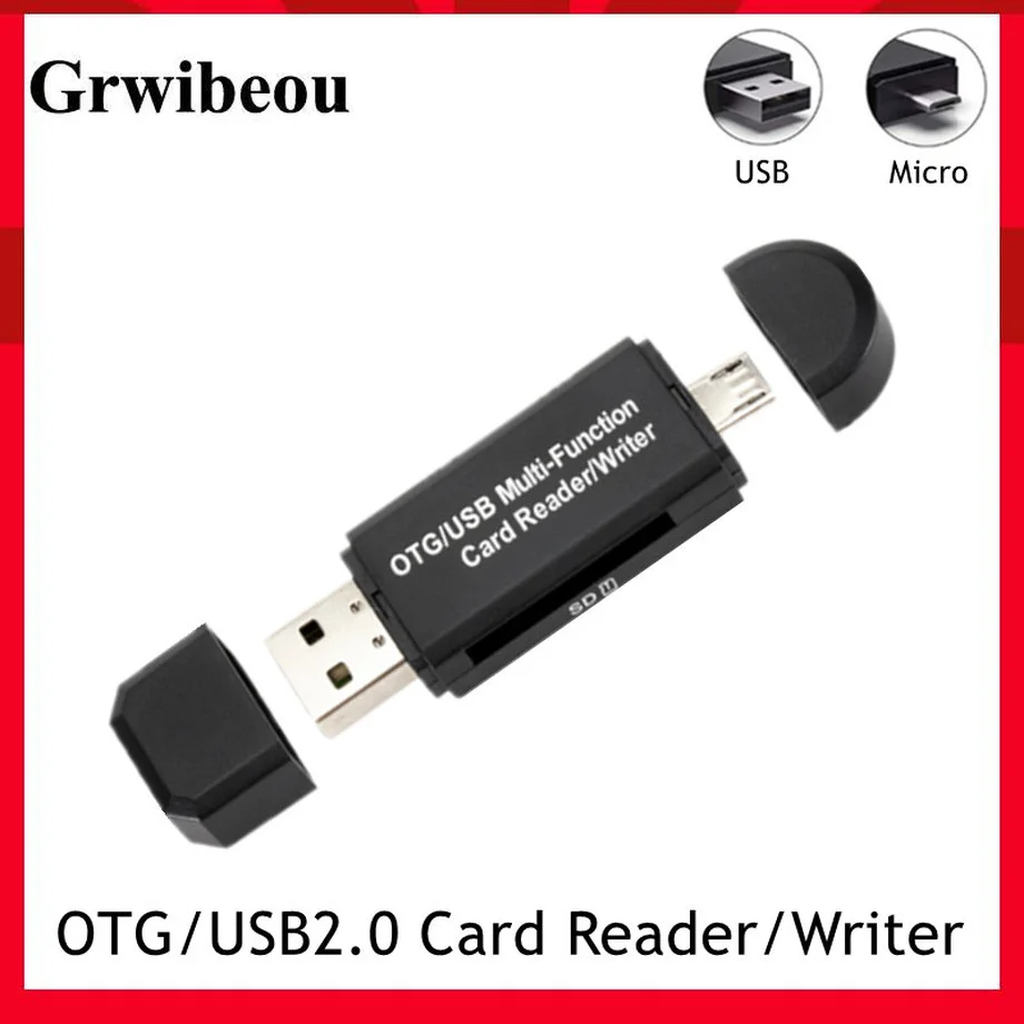 

SD Card Reader USB C Card Reader 3 In 1 USB 2.0 TF/Mirco SD Smart Memory Card Reader Type-C OTG Flash Drive Cardreader Adapter