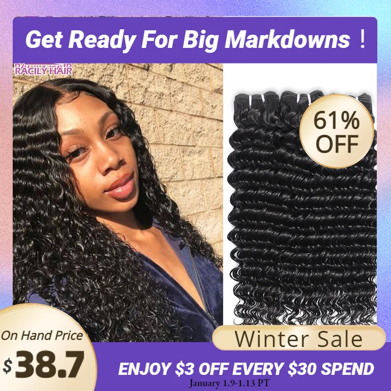 Brazilian Hair Weave Bundles Deep Wave Human Hair Bundles Natural Black Deep Wave Bundle Remy Extensions 1/3 pcs Raw Curly Hair
Brazilian Hair Weave Bundles Deep Wave Human Hair Bundles Natural Black Deep Wave Bundle Remy Extensions 1/3 pcs Raw Curly Hair