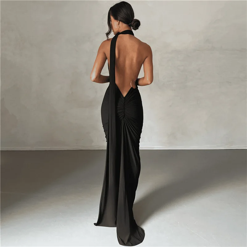 CINESSD Backless Elegant New Women's Dress 2024 Summer Sexy Hanging Neck Package Hip Slim Fit Evening Party WS1508
CINESSD Backless Elegant New Women's Dress 2024 Summer Sexy Hanging Neck Package Hip Slim Fit Evening Party WS1508