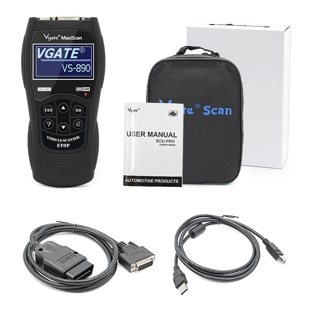 

2023 Newest Maxiscan Vgate VS890S OBD2 Diagnostic Scanner VS890 Vgate SCAN Tool VS 890 CAN-BUS Multi-Languages Car Code Reader
