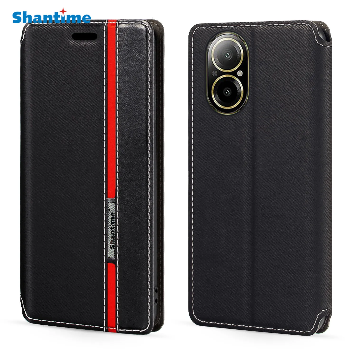 

For OPPO Realme C67 4G Case Fashion Multicolor Magnetic Closure Leather Flip Case Cover with Card Holder 6.72 inches