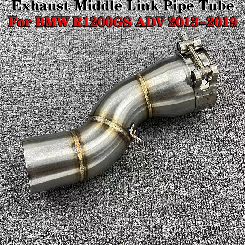 

For BMW R1200GS Adventure R1200GSA 2013 2014 2015 2016 2017 2018 2019 Exhaust Middle Link Pipe Tube Slip-on R1200 R 1200 GS ADV