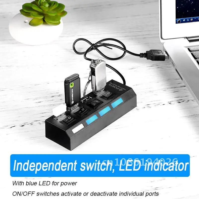 Portable USB HUB 2.0 Adapter 4/7 Ports Micro USB 2.0 Splitter With LED Lamp Extender For Laptop PC Tablet
Portable USB HUB 2.0 Adapter 4/7 Ports Micro USB 2.0 Splitter With LED Lamp Extender For Laptop PC Tablet