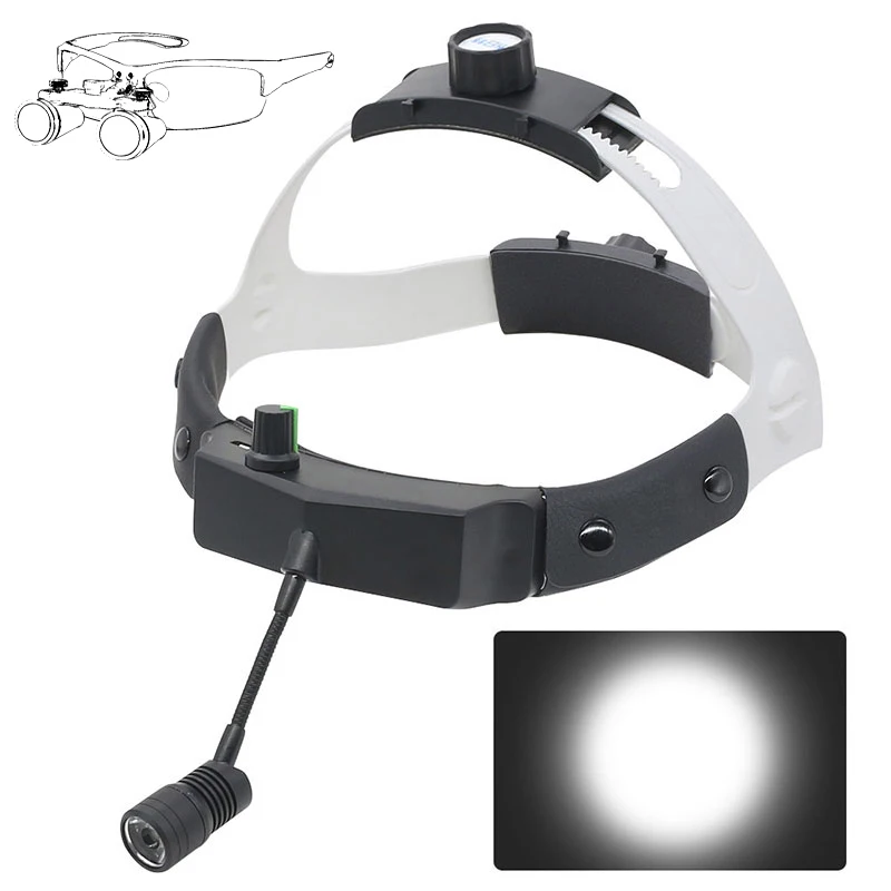 50000 Lux Dental Headlight 3W LED Head Examination Light 360°Adjustable Angle Headband Headlamp with 18650 Lithium Battery
50000 Lux Dental Headlight 3W LED Head Examination Light 360°Adjustable Angle Headband Headlamp with 18650 Lithium Battery