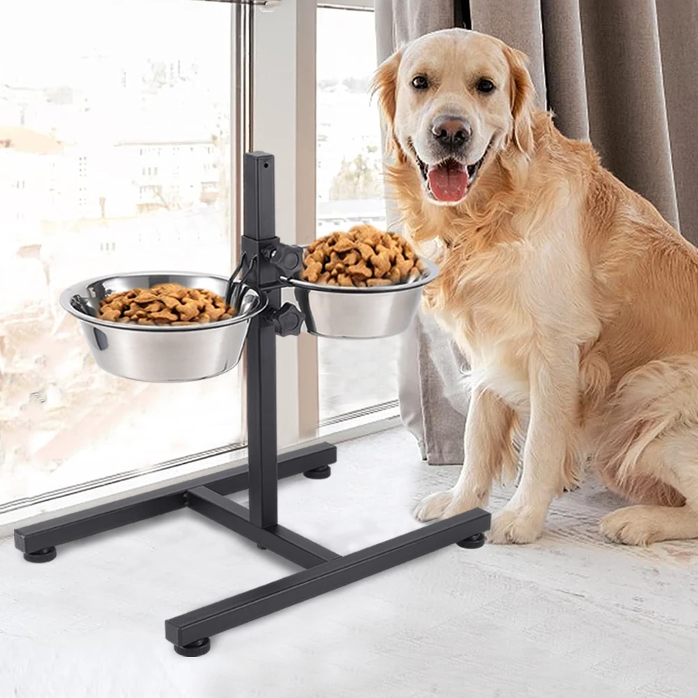 Voltsify Adjustable Height Double-Bowl Pet Feeder with Stainless Steel Bowls & Secure Locking Clip: 3 - 5 Days Free Delivery Only UK Voltsify Adjustable Height Double-Bowl Pet Feeder with Stainless Steel Bowls & Secure Locking Clip: 3 - 5 Days Free Delivery Only UK