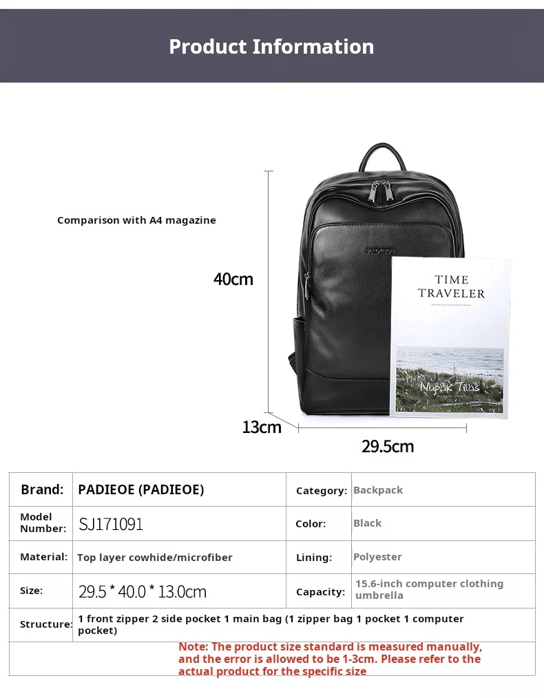 حقيبة ظهر عصرية من جلد البقر الطبيعي، حقيبة كتف مزدوجة فاخرة خفيفة الوزن، حقيبة رجالية أنيقة للأعمال حقيبة ظهر عصرية من جلد البقر الطبيعي، حقيبة كتف مزدوجة فاخرة خفيفة الوزن، حقيبة رجالية أنيقة للأعمال