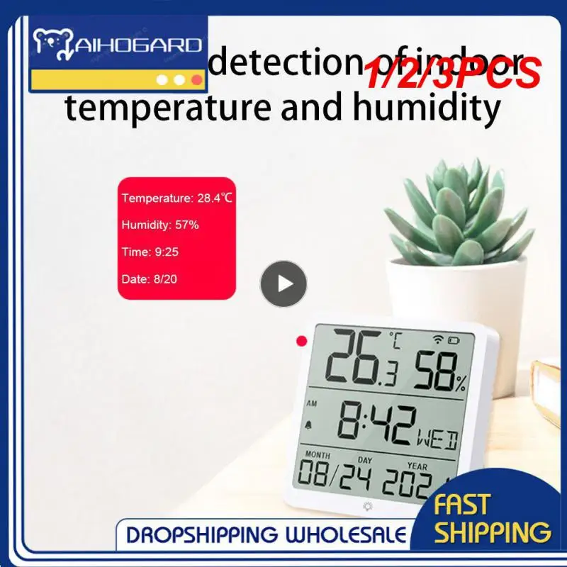 1/2/3PCS Tuya Smart Home WiFi Temperature Humidity Sensor Smart Life Indoor Thermometer 24 Hours Clock Sensors for Alexa
1/2/3PCS Tuya Smart Home WiFi Temperature Humidity Sensor Smart Life Indoor Thermometer 24 Hours Clock Sensors for Alexa