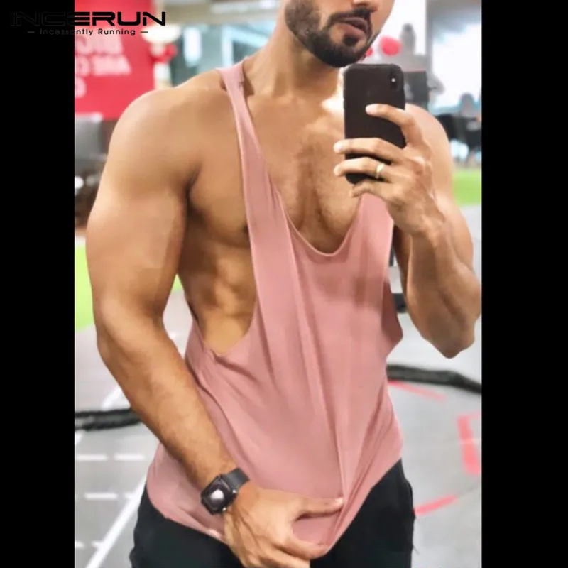 Casual Simple Style Tops INCERUN New Mens Large U-neck Solid Waistcoat Fashion Loose Comfotable All-match Sports Tank Tops S-5XL
Casual Simple Style Tops INCERUN New Mens Large U-neck Solid Waistcoat Fashion Loose Comfotable All-match Sports Tank Tops S-5XL