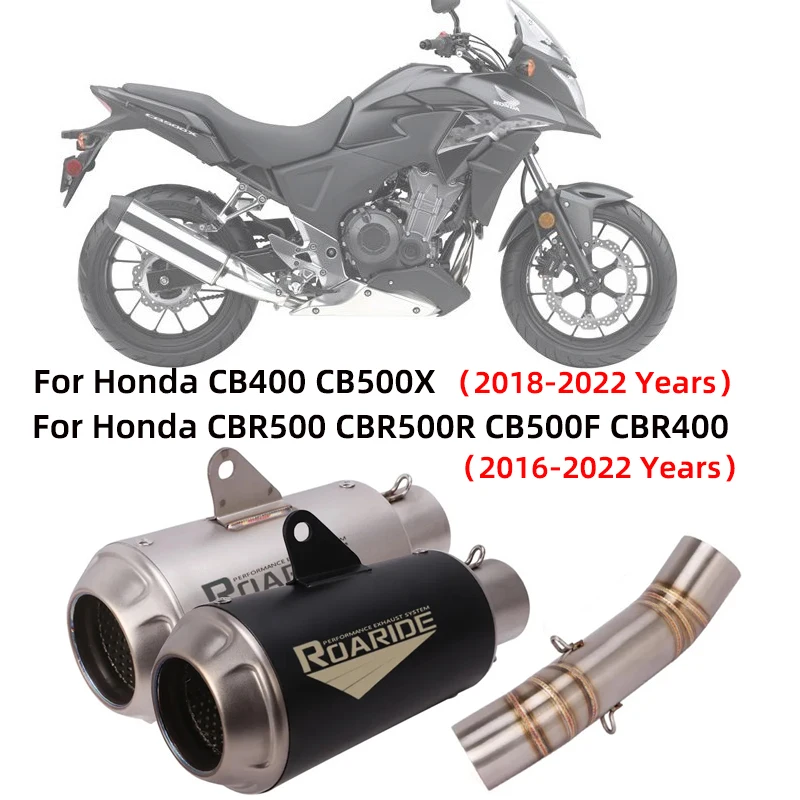 For Honda CB500X CB400 2018-2022 CBR500 CBR500R CB500F CBR400 2016-2022 Motorcycle Exhaust Escape Modified Muffler Mid Link Pipe
For Honda CB500X CB400 2018-2022 CBR500 CBR500R CB500F CBR400 2016-2022 Motorcycle Exhaust Escape Modified Muffler Mid Link Pipe